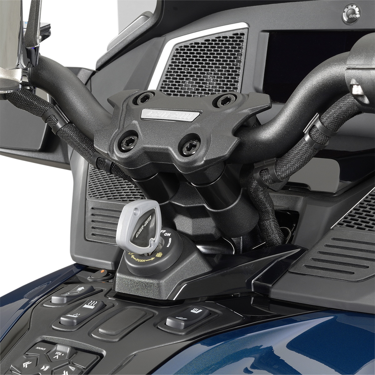 Chrome Show Riser Kit for Spyder 41-204 engine by Bill's Exhausts, featuring polished chrome finish and installation components.
