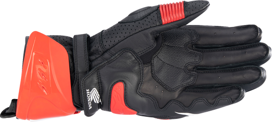 ALPINESTARS Honda GP Pro R3 Gloves - Black/Bright Red/Blue - Medium 3556223-1317-M - Howling Moto