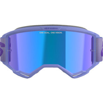 ALPINESTARS GOGGLES Vision 5 Goggle - Wordmark - Purple - Blue Mirror 5102425-3116 - Howling Moto