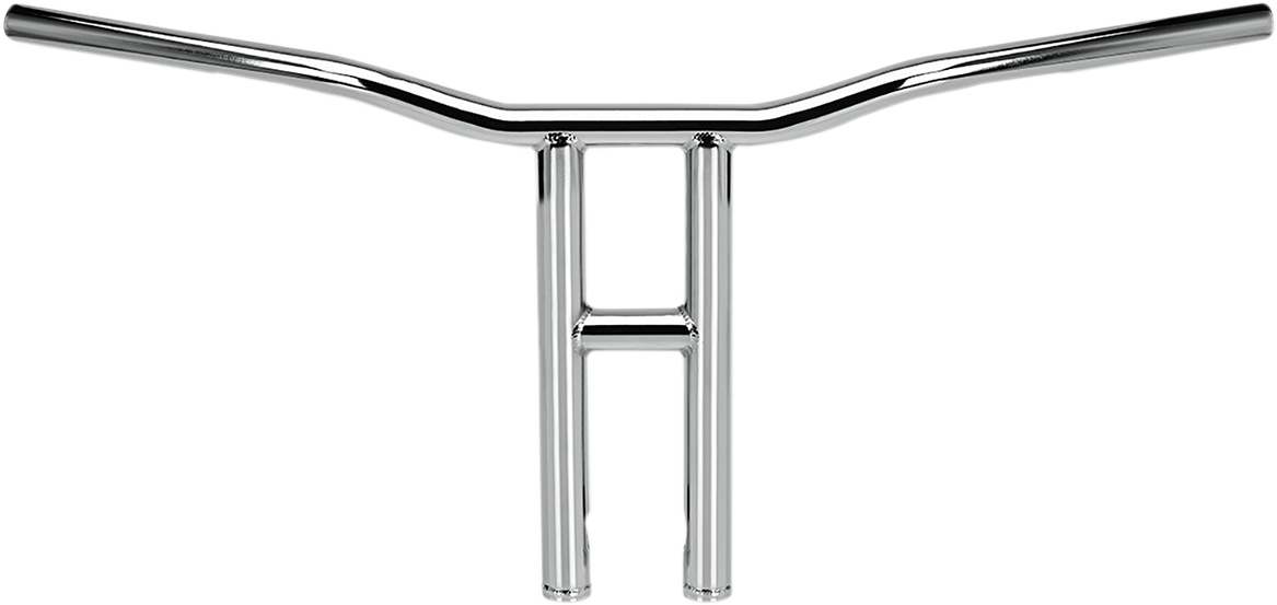 Chrome Biltwell Tyson XL 14-inch handlebar for motorcycles, featuring durable construction and classic design.