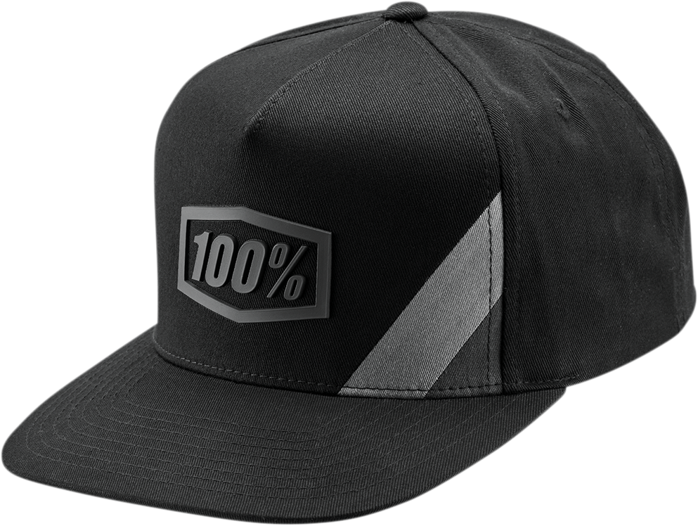 Bill's Exhausts 100% Cornerstone Trucker Hat in black and gray, with mesh back and curved brim for a casual, stylish look