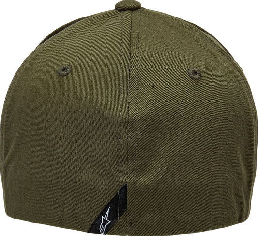 Alpinestars Ageless Curve Hat in military black, L/XL, stylish baseball cap with curved brim and adjustable fit.