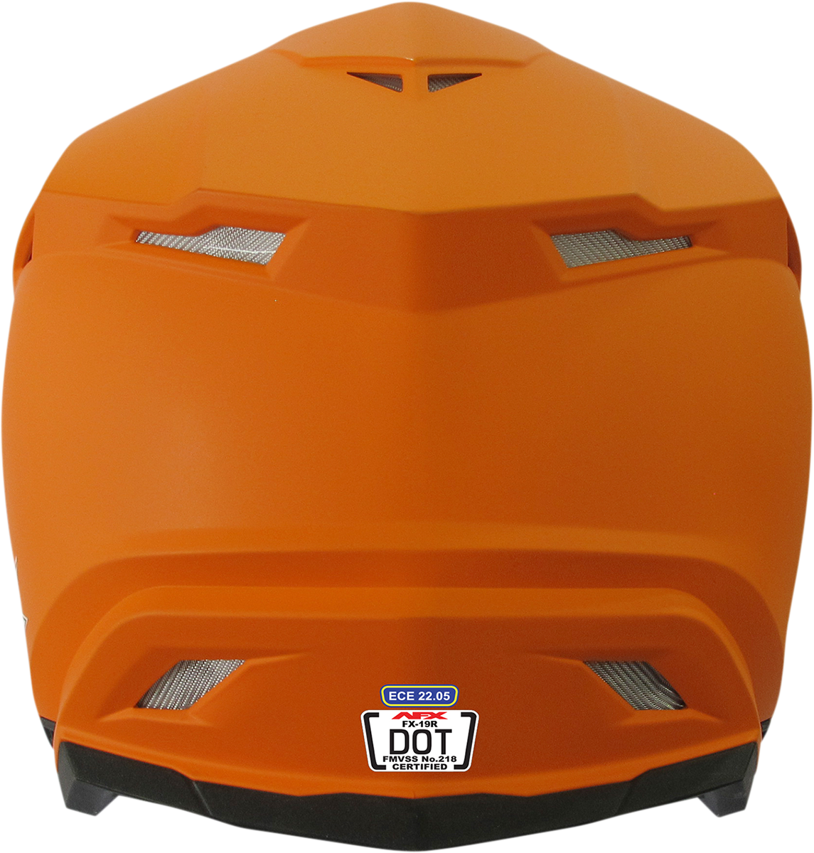 Bill's Exhausts AFX FX-19R helmet in matte orange, XL size, featuring a sleek motorcycle helmet design.