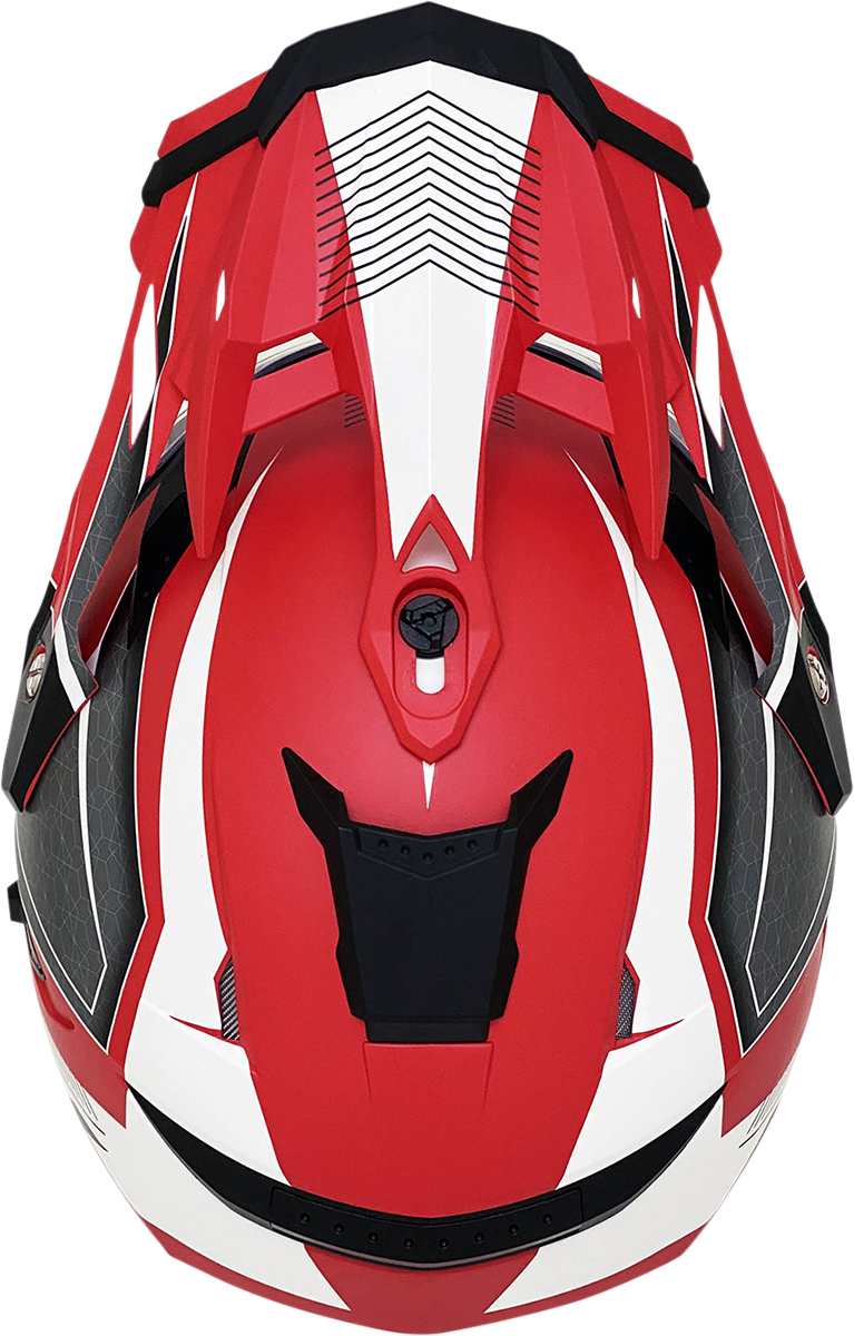 Bill's Exhausts AFX FX-41 helmet in matte red, XL size, showcasing a sleek motorcycle helmet with a smooth finish.