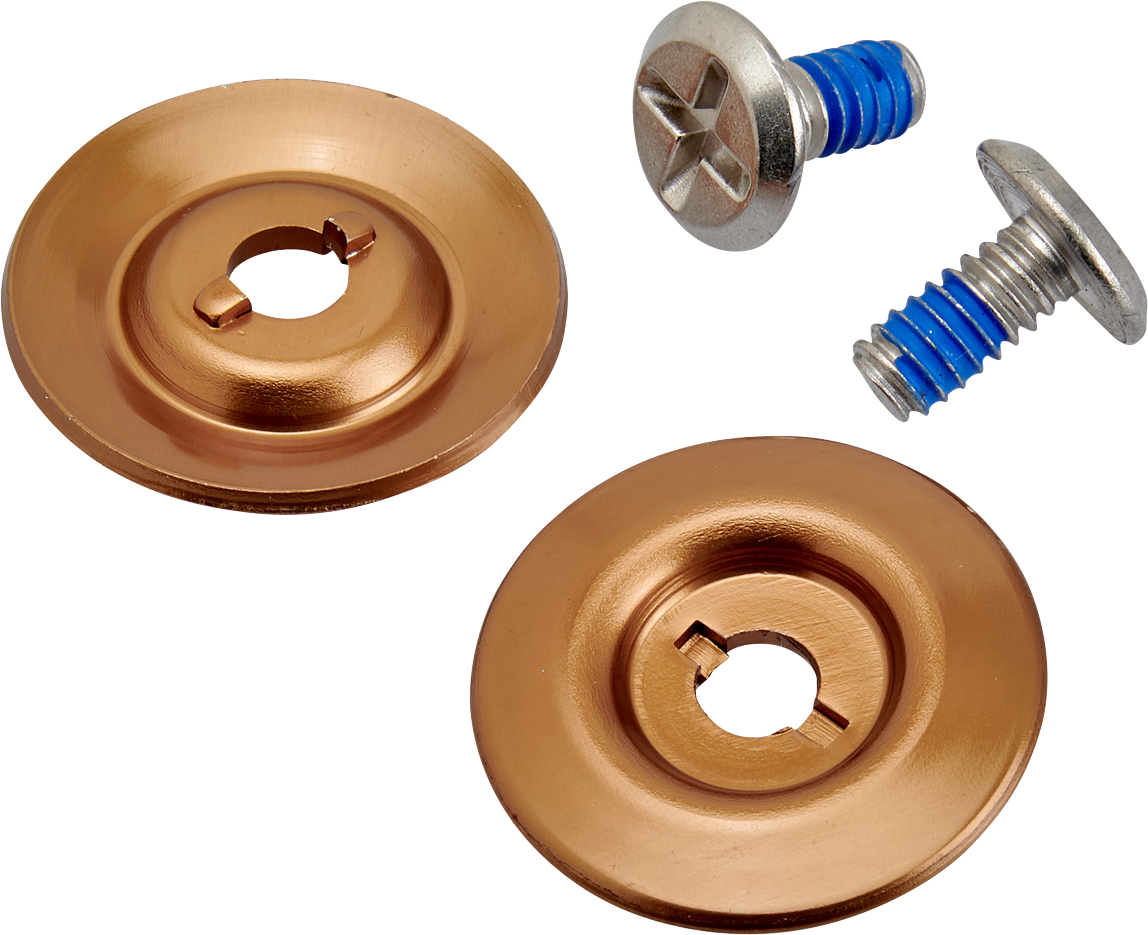 BILTWELL Gen 2 hardware kit with stainless steel screws and bronze baseplate for helmets, part number 0034-150-69.