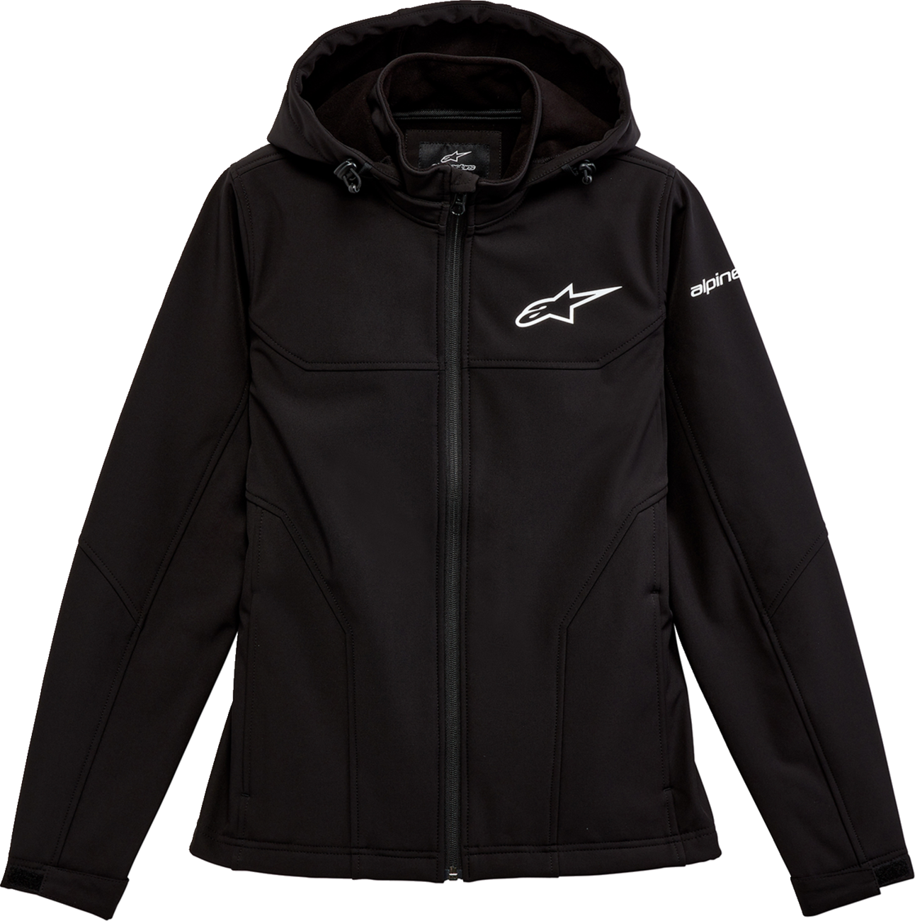 Black Alpinestars Women's Primary Jacket in XL, featuring durable fabric and stylish design, ideal for motorcycle riding.
