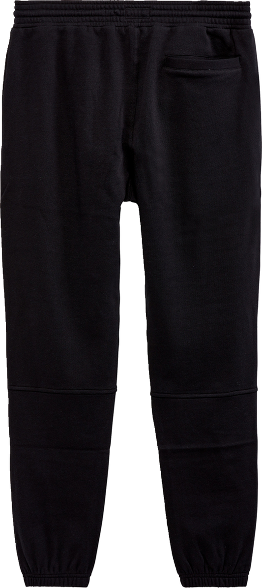 Black Alpinestars Rendition Pants in large size, designed for motorcycle riding, with reinforced knee areas and adjustable waist.