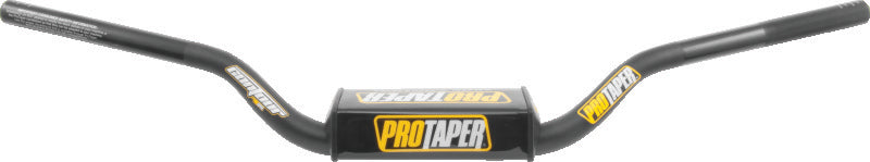 ProTaper Contour KX high handlebar in jet black, designed for motocross bikes, with a sleek, curved shape for better control.