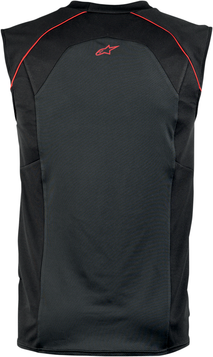 Alpinestars MX Cooling Vest in black and red, small size, protective gear designed for motocross riders.