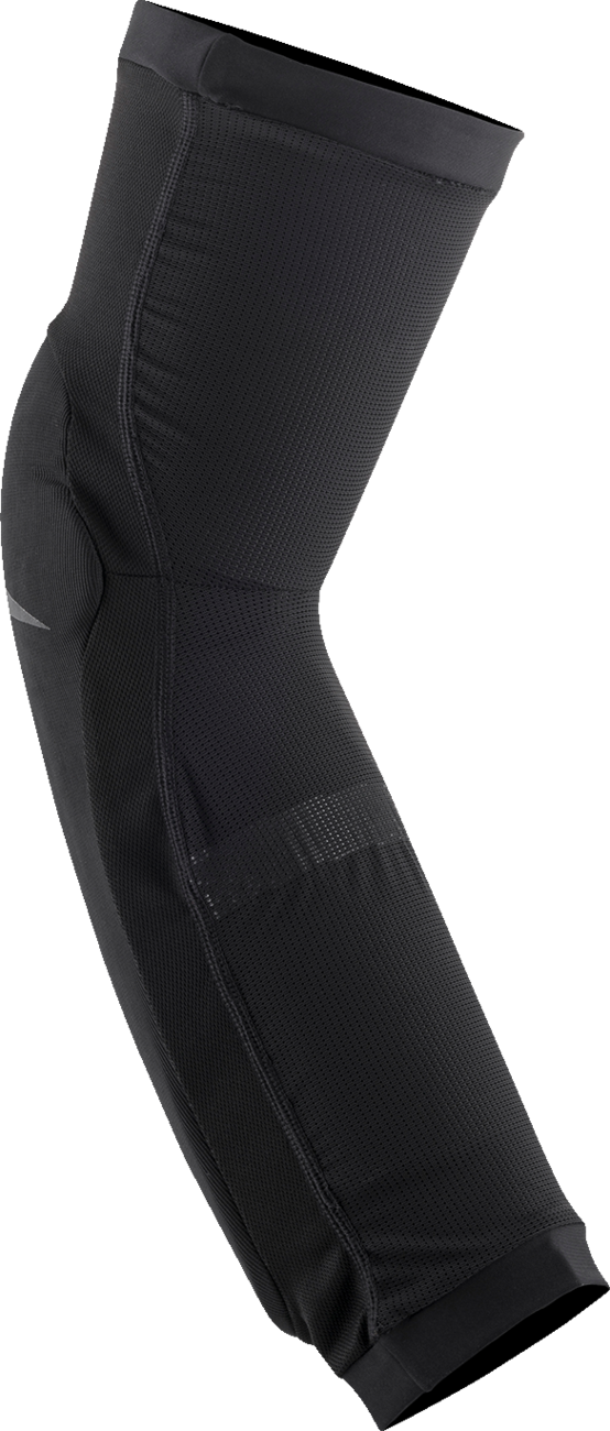Alpinestars Paragon Plus black knee and shin guards, large size, protective gear for motorcycle riding.