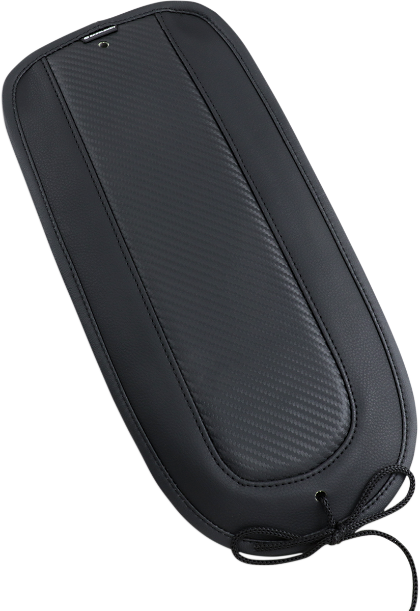 SADDLEMEN Fender Chap matching Dominator Solo Seat on a motorcycle, designed for the T8130-18-D model, by Bill's Exhausts.