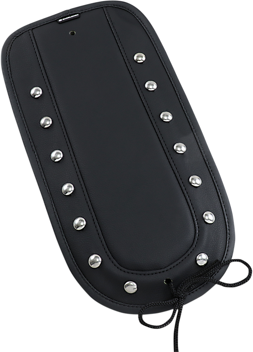 Bill's Exhausts Fender Chap matching Studded Solo Seat for SADDLEMEN T8129-18-S motorcycle seat, durable leather with studded design.