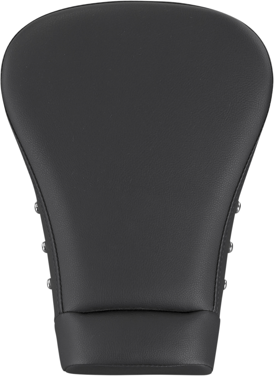 Black SADDLEMEN Pillion Pad Lariat Sport seat with studs, designed for FL models 2008-2023, made by Bill's Exhausts.