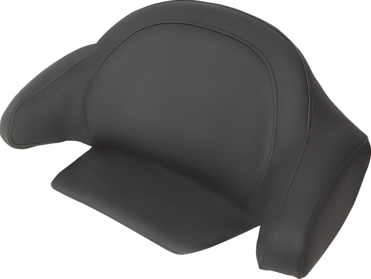 Saddlemens Tour-Pak RoadSofa seat in black with black stitching for FL models, designed for comfortable long rides.