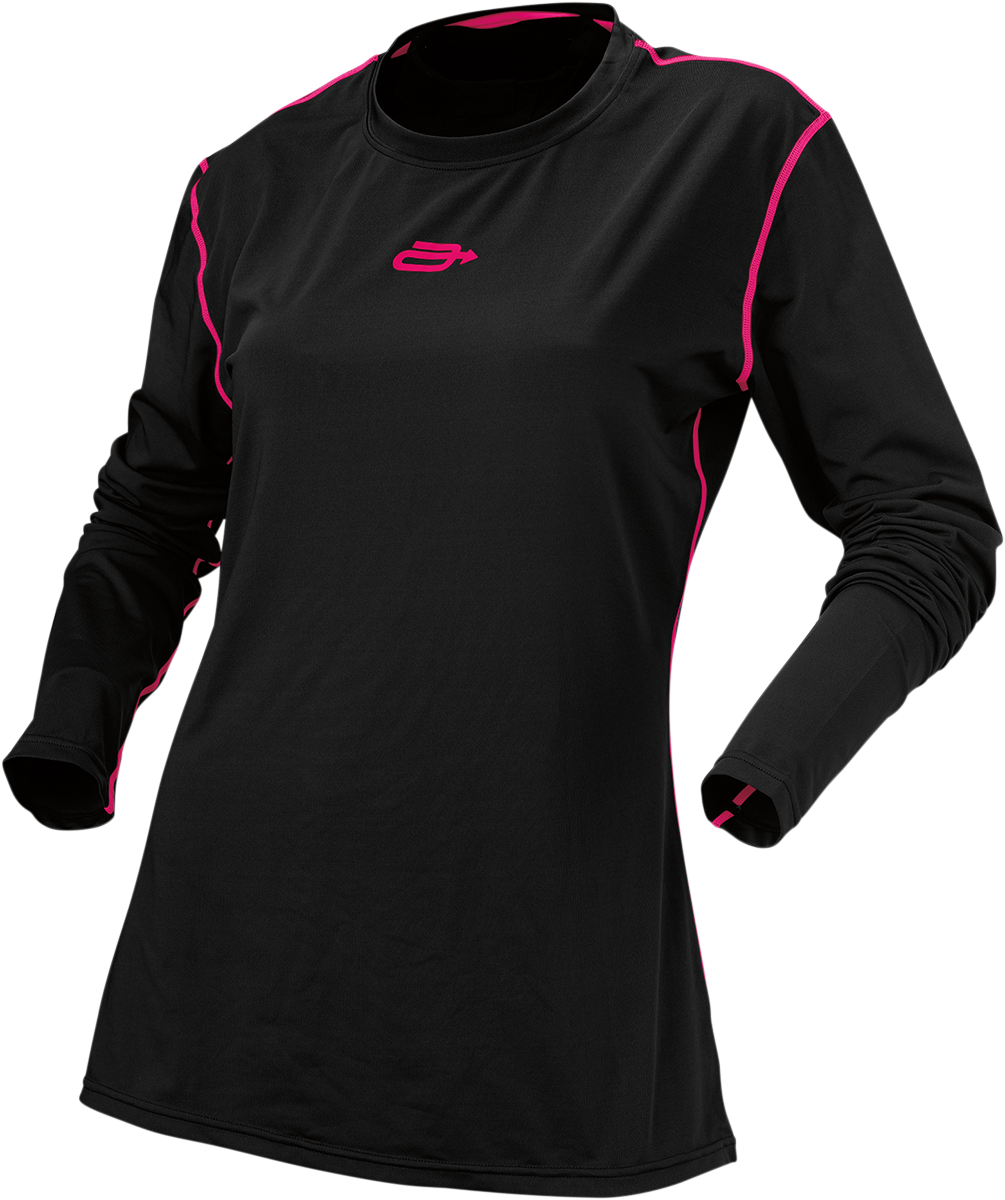 Black women's ARCTIVA Regulator Shirt by Bill's Exhausts, XS size, casual fit, made from comfortable fabric.