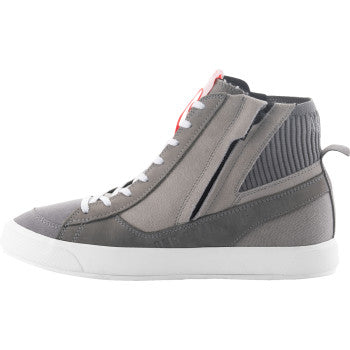 Alpinestars Stated Shoes in gray, red, and white, size US 14, featuring sporty design and branding details.