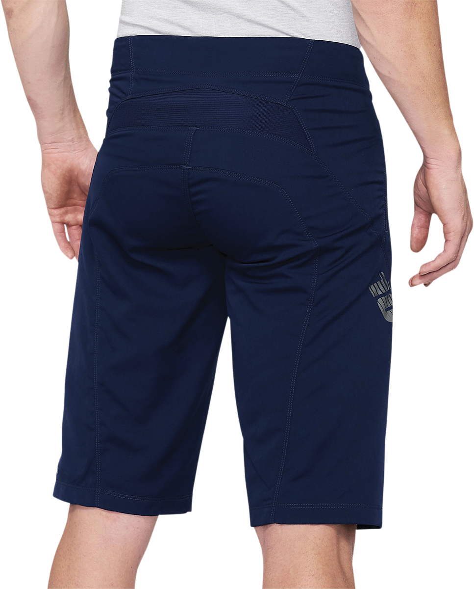 Bill's Exhausts 100% Airmatic Shorts in navy, US size 32, casual men's shorts with comfortable fit and stylish design.