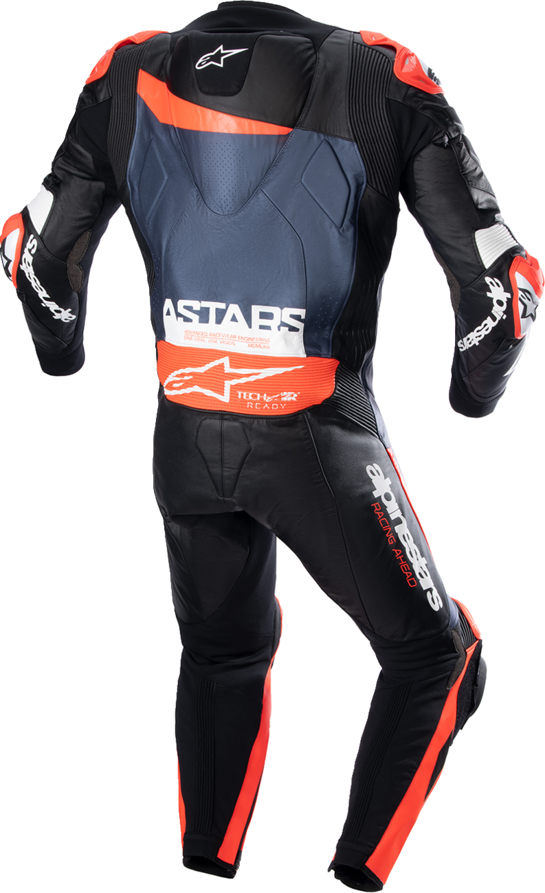 ALPINESTARS GP Plus v4 Leather Suit - Black/Red Fluo/Blue - US 40 / EU 50 3150523135750 - Howling Moto