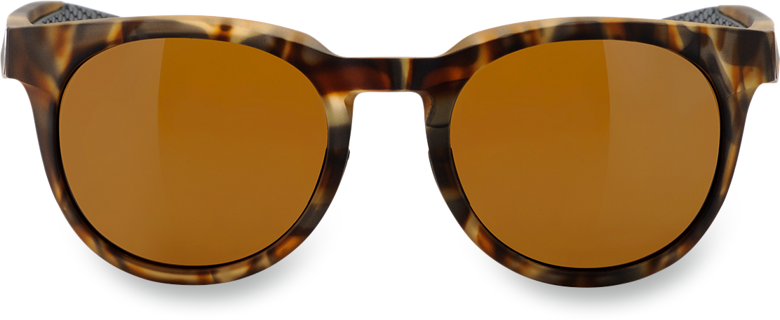 Bill's Exhausts 100% Campo sunglasses in Havana with bronze frame, featuring stylish, polarized lenses for sun protection.