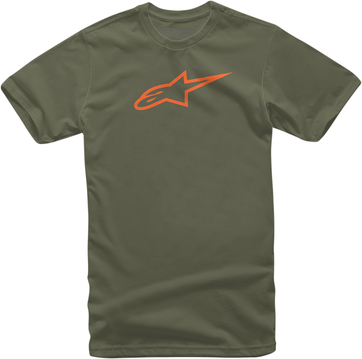 Alpinestars Ageless T-Shirt in military orange, 2XL, featuring a casual design with the Alpinestars logo on the front.