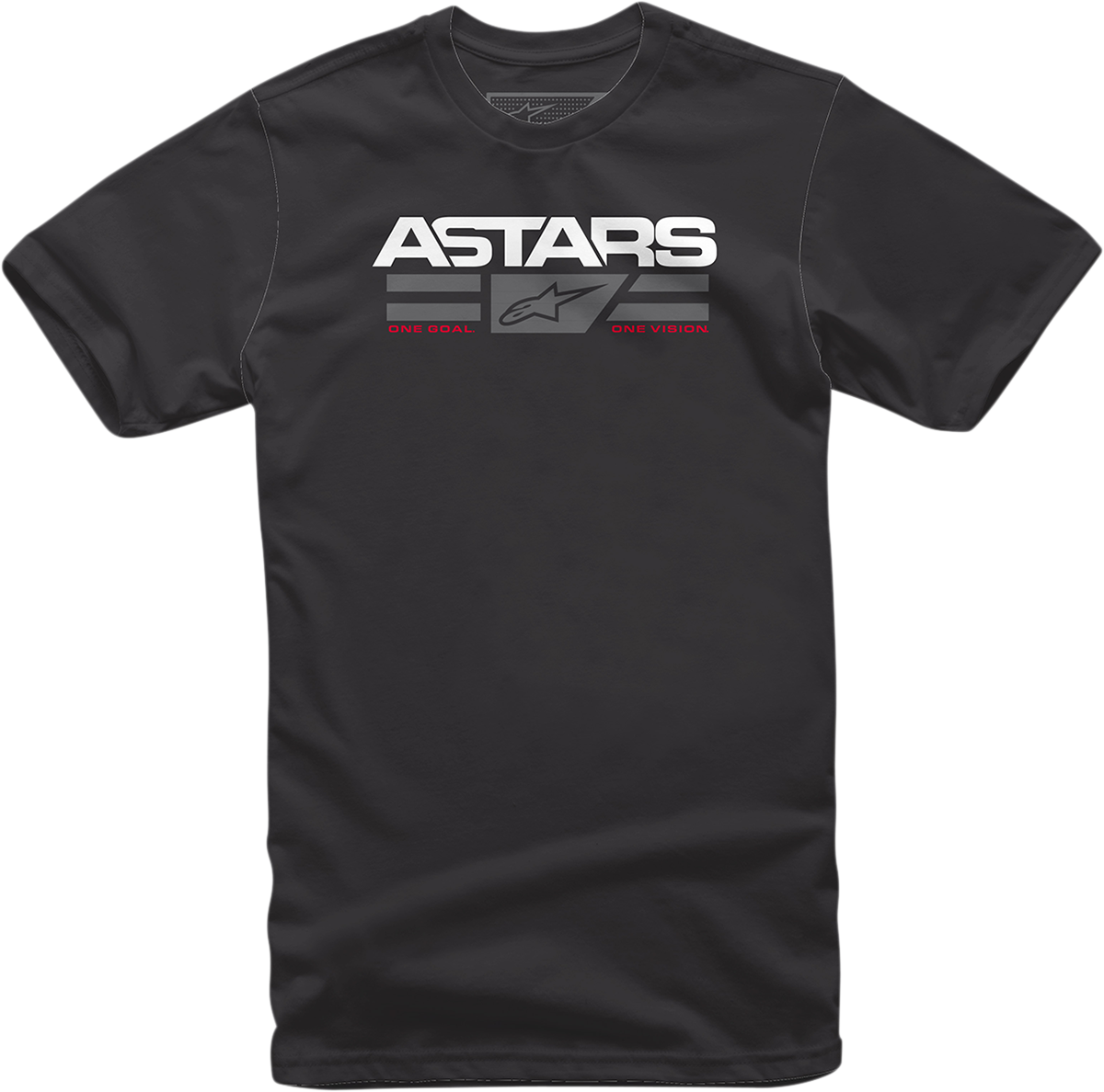 Black Alpinestars Positrack T-Shirt in XL, featuring the Alpinestars logo and comfortable fit, displayed on a plain background.