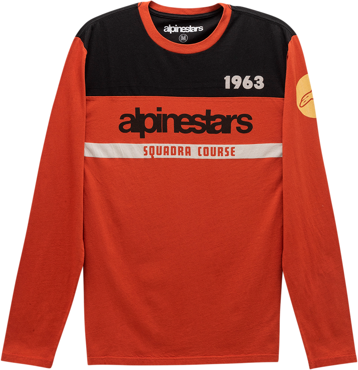 Coral Alpinestars Cross Up T-Shirt in XL size, featuring a bold graphic design, displayed on a white background.