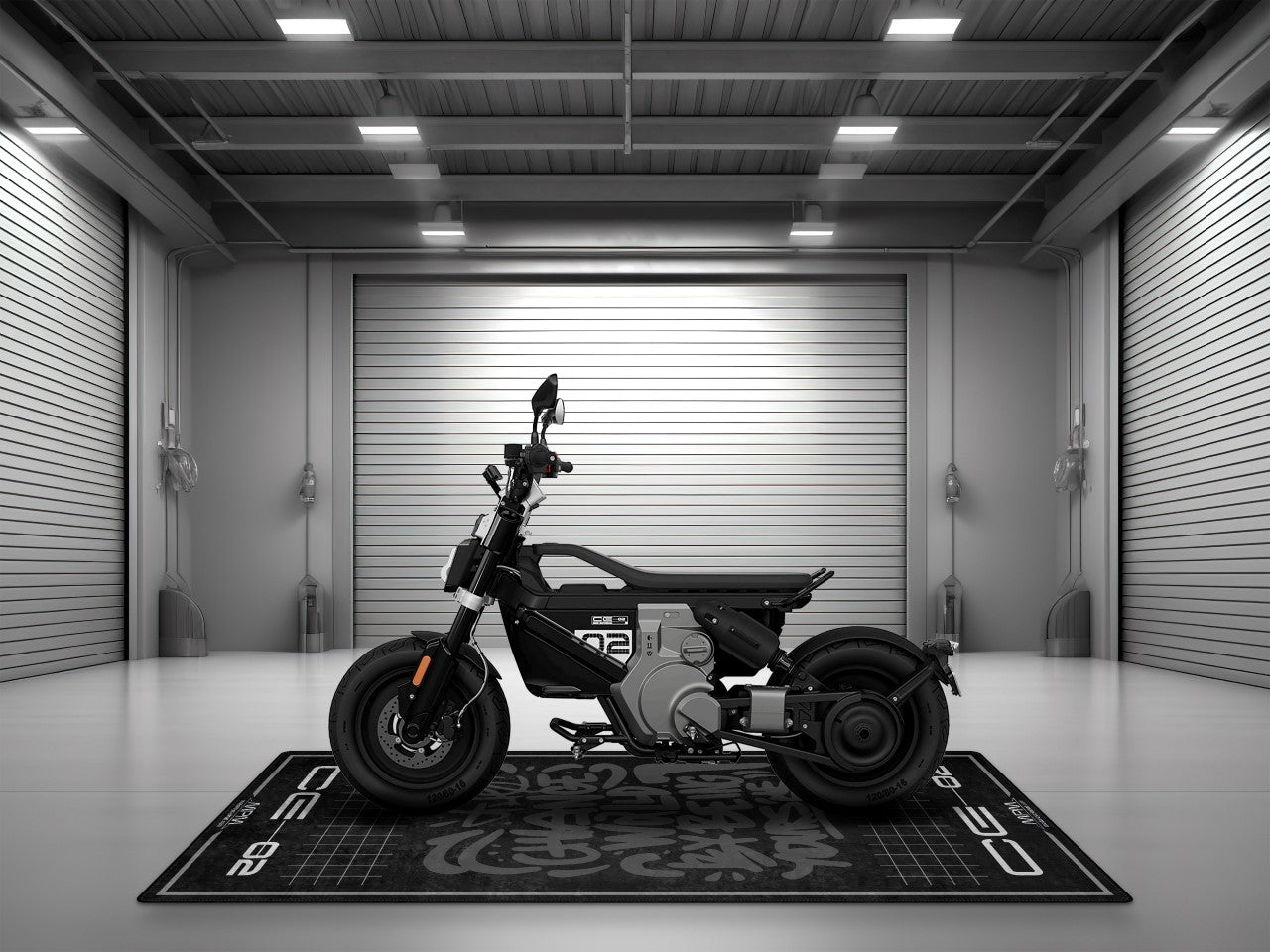 Motorcycle Mat for BMW CE02 Motorcycle - MM4102 - Howling Moto