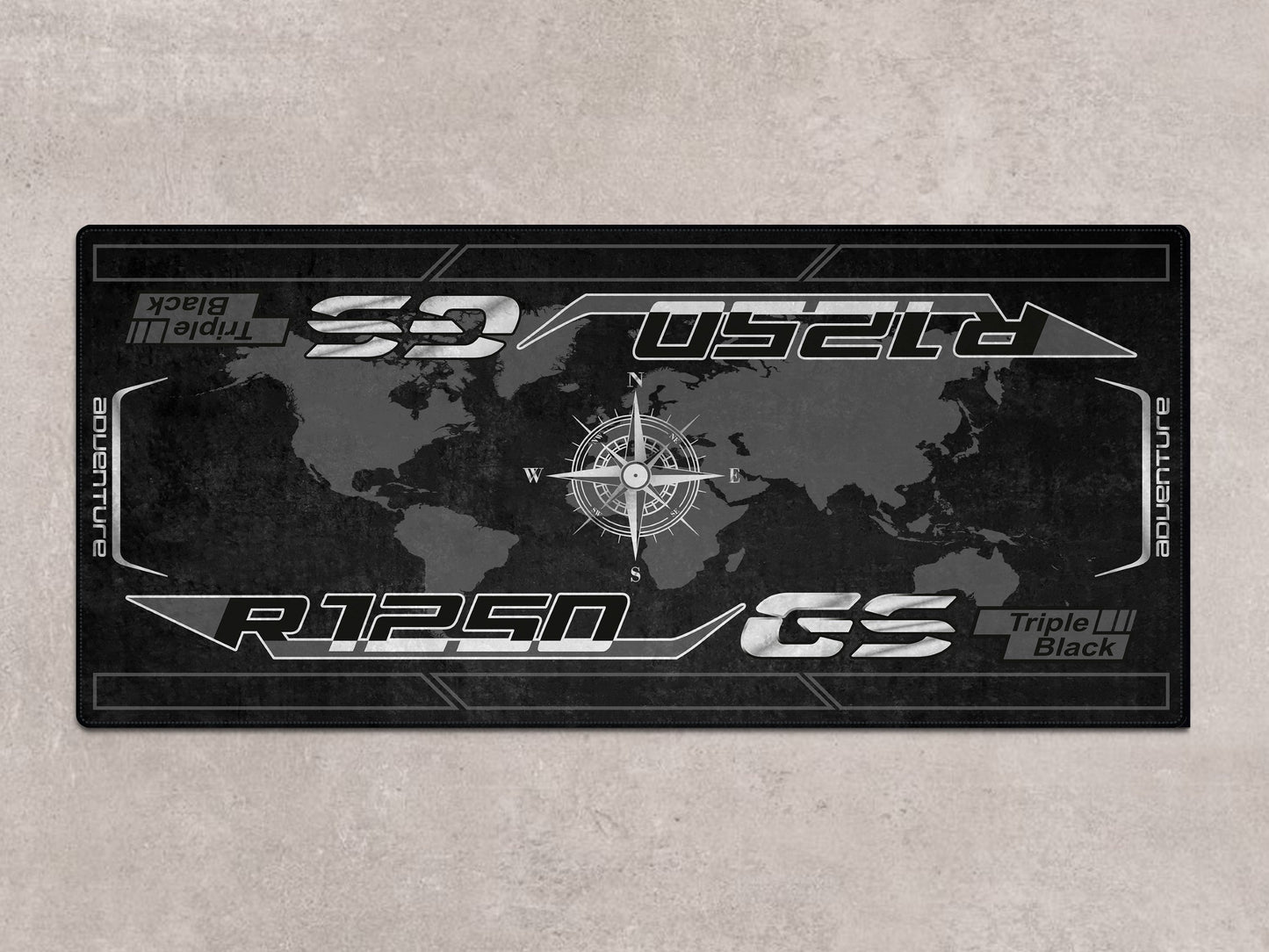 Motorcycle Mat for R1250GS Adventure Motorcycle - MM7247 - Howling Moto