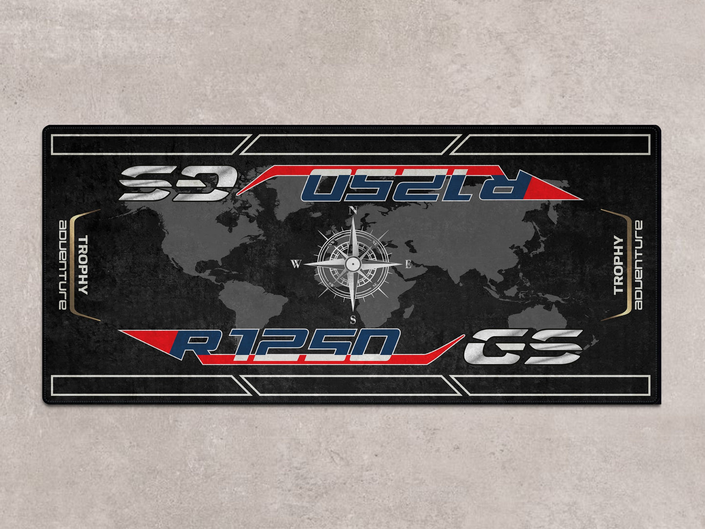 Motorcycle Mat for R1250GS Adventure Motorcycle - MM7247 - Howling Moto