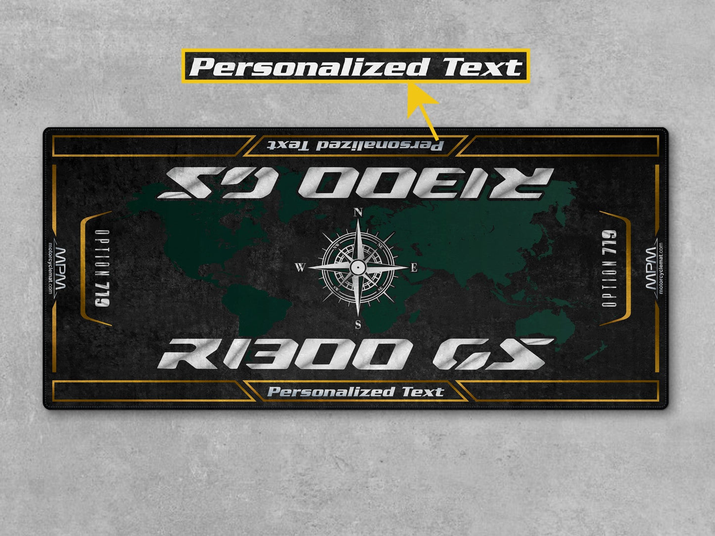 Motorcycle Mat for R1300 GS Motorcycle - MM4101 - Howling Moto