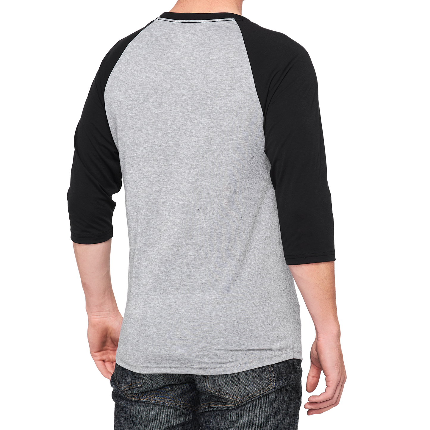 Black 100% Tech Icon 3/4 sleeve T-shirt by Bill's Exhausts in size XL, featuring a tech-themed graphic on the front.
