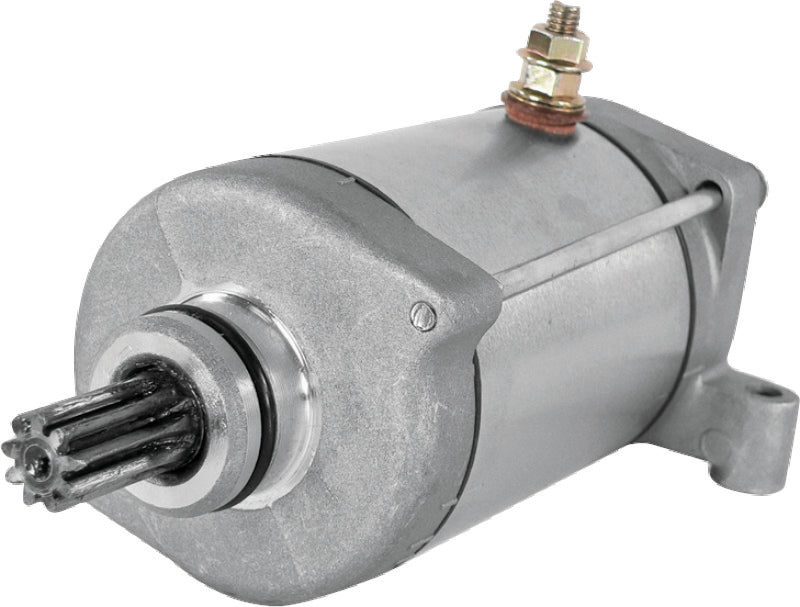 QuadBoss Yamaha YFM700 motor starter for Rhino 700 FI and Raptor models, showing the compact, durable electrical component.