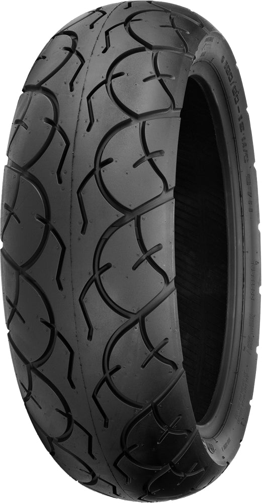 SHINKO 87-4506 Tire 568 Series rear scooter tire 150/70-14 bias tow load, with tread pattern visible on the tire.