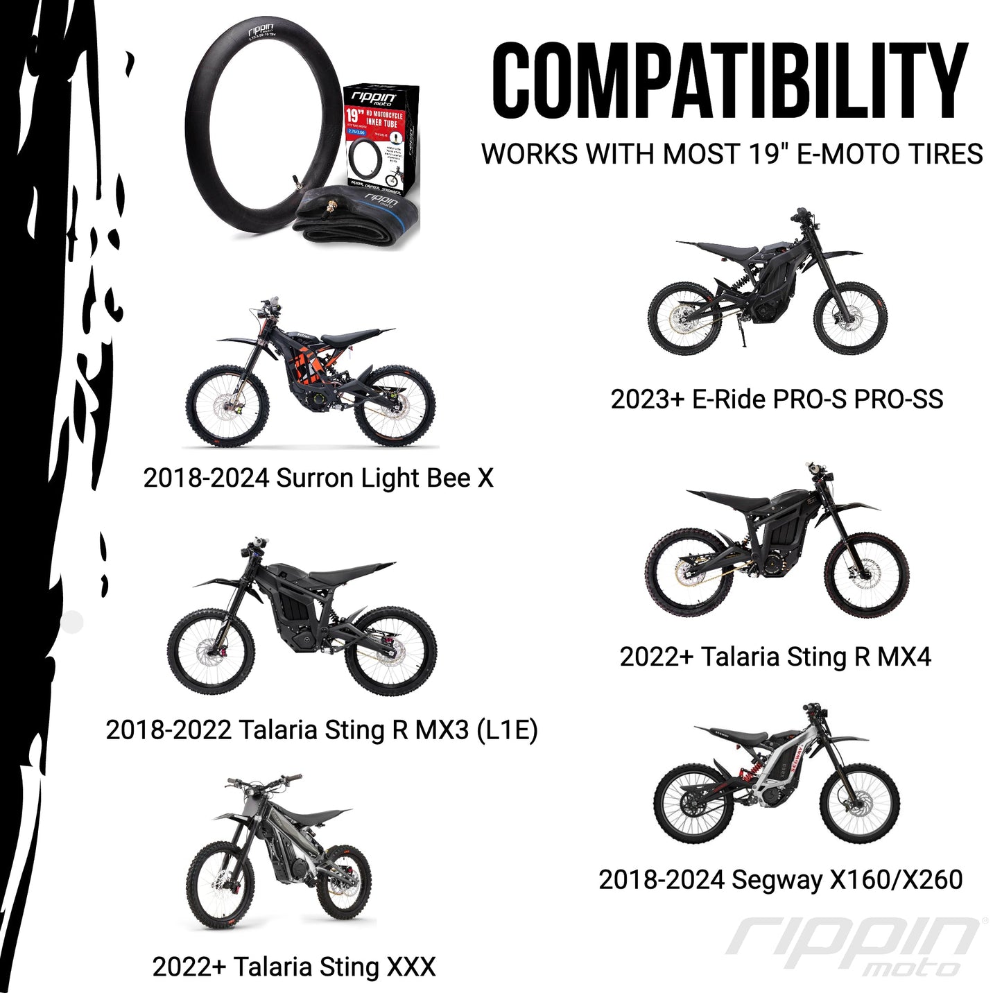 70/100-19 E-Moto Motorcycle Inner Tube (2.75/3.00-19) for Surron, E-Ride PRO & Talaria - Howling Moto