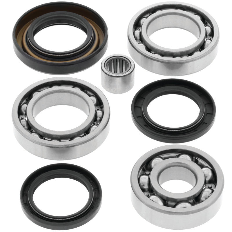 QuadBoss rear differential bearing and seal kit for Honda ATC250ES/SX models from 1985 to 1987, showing the components in the kit.
