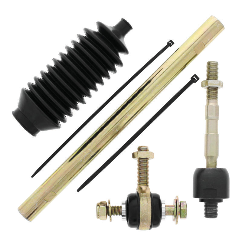 QuadBoss steering rack tie rod assembly kit for Can-Am Maverick 1000R (2013-2015), showing the metal components and linkage parts.