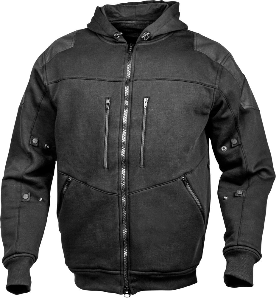 Covert Hoodie Black Lg - Howling Moto
