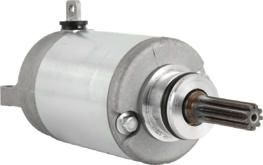 QuadBoss 495809 motor starter for Suzuki LT-R450 QuadRacer (2006-2009) showing the electrical component with wiring and metal parts.