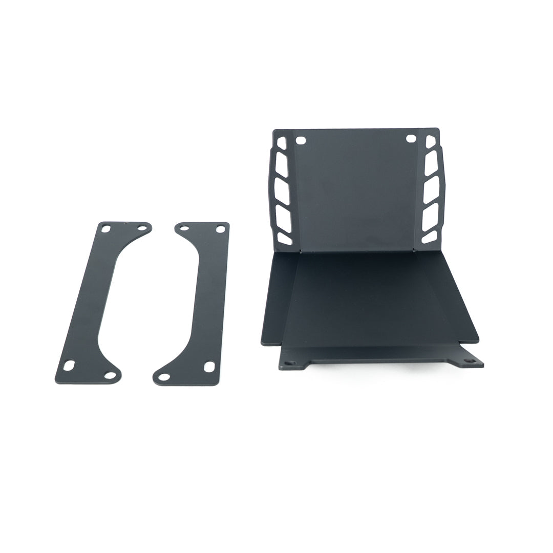 EBMX X-9000-V3 Talaria XXX harness brackets and bashguard on Charged Powersports controller for electric bike protection.