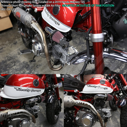 Chimera Short Ram Air Intake System - Honda Monkey 125 (2018-2021) - Howling Moto