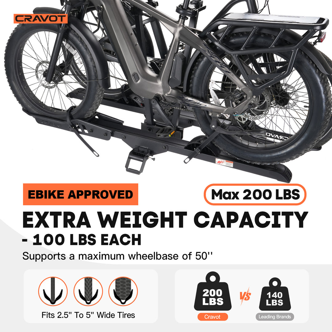 CRAVOT CyberRack E2 Plus Hitch Bike Rack - Howling Moto
