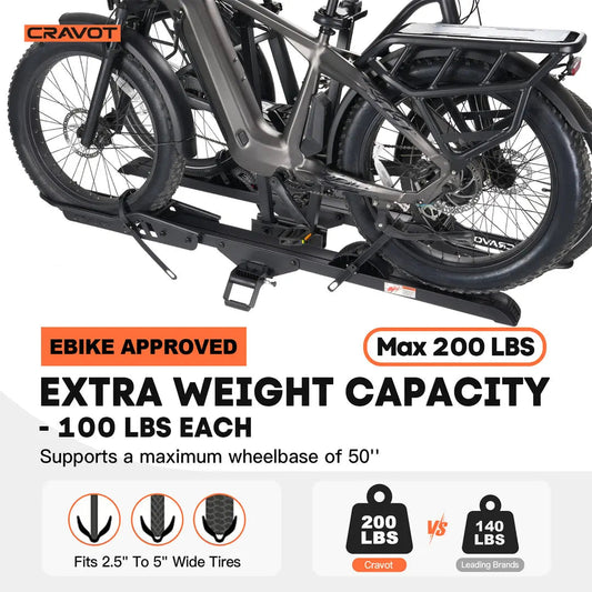 CRAVOT CyberRack E2 Plus Hitch Bike Rack - Howling Moto