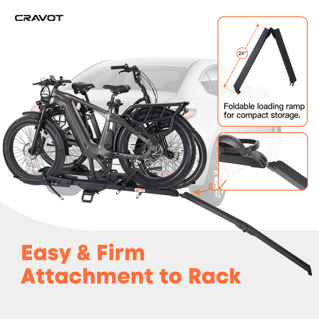 CRAVOT CyberRack E2 Plus Hitch Bike Rack - Howling Moto