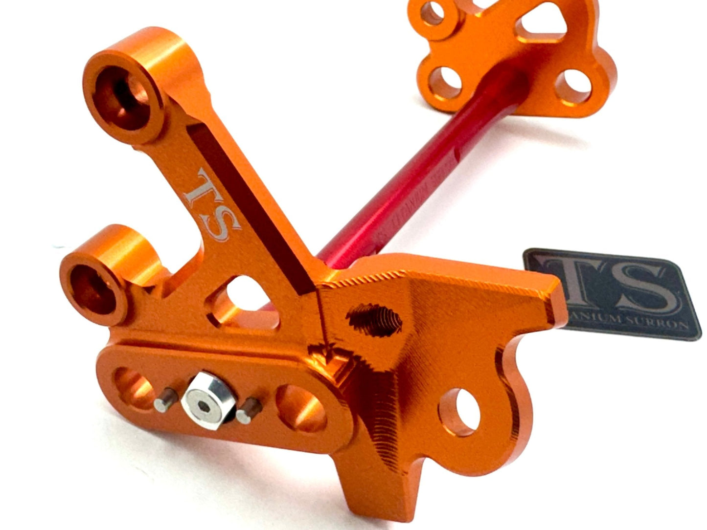 Custom CNC Aluminum Footpeg Bracket Assembly Surron - Howling Moto