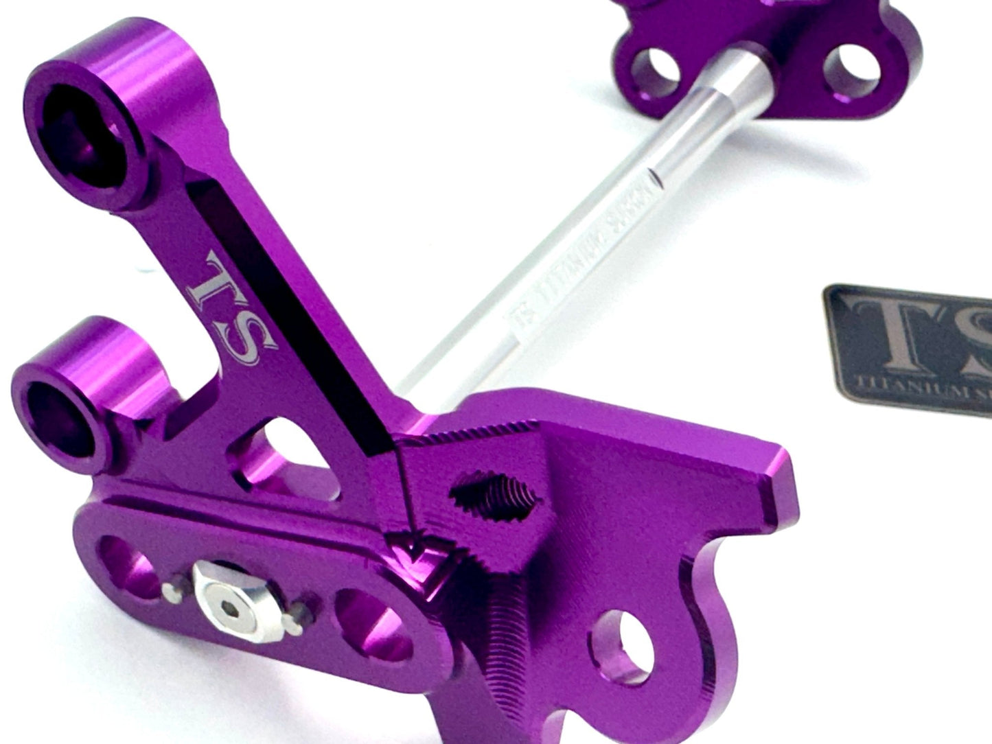 Custom CNC Aluminum Footpeg Bracket Assembly Surron - Howling Moto