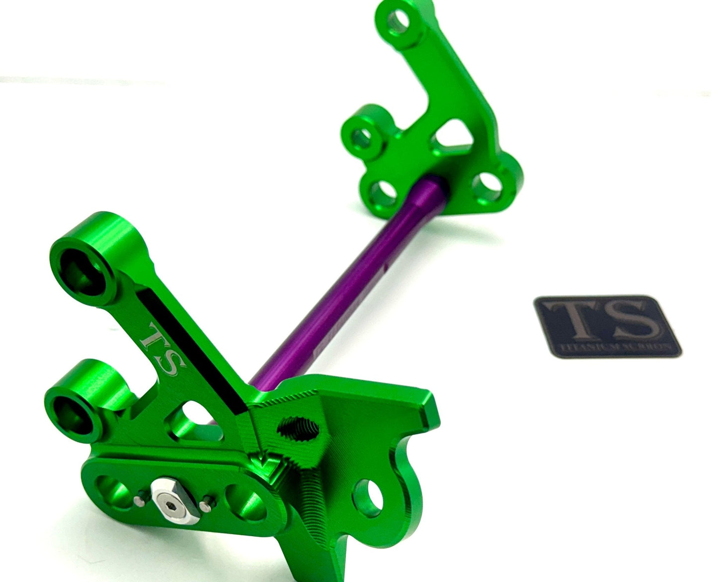 Custom CNC Aluminum Footpeg Bracket Assembly Surron - Howling Moto