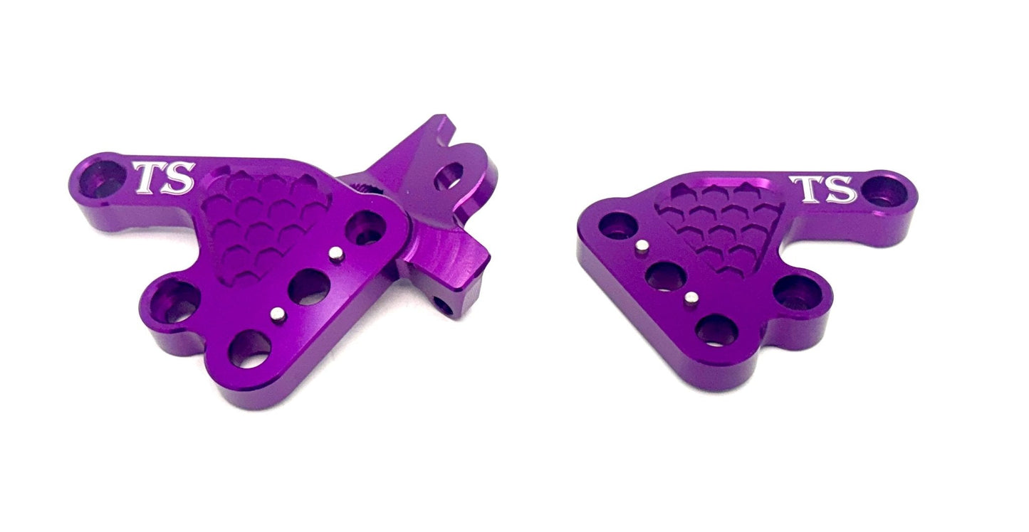 Custom CNC Aluminum Footpeg Brackets for Talaria Sting MX3, MX4, MX5 - Howling Moto