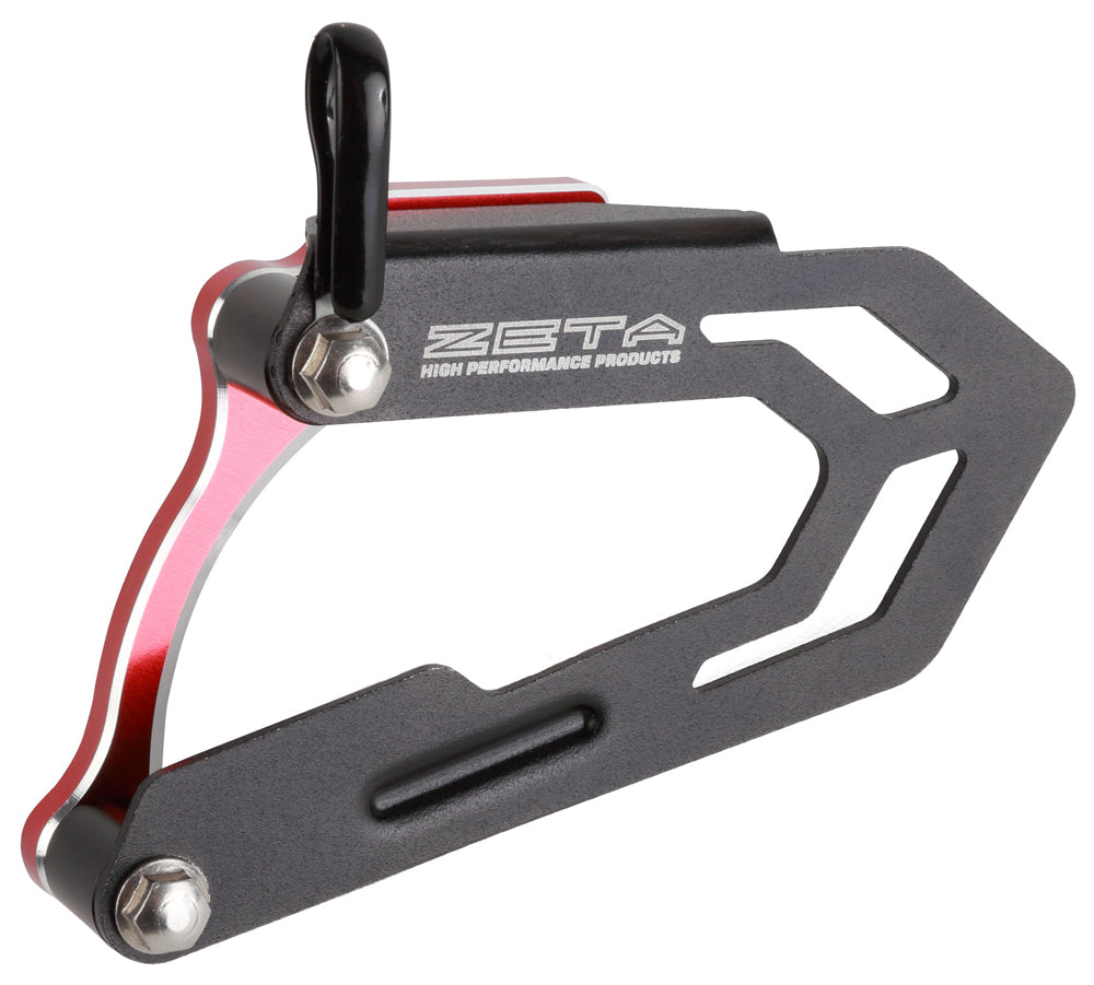 ZETA ZE80-8012 case saver with cover for Honda motorcycle, lightweight durable aluminum construction, shown on bike.