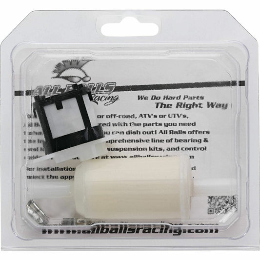 ALL BALLS Fuel Filter Kit for KTM, Husqvarna, GAS-GAS motorcycles, showing filter components and installation parts.