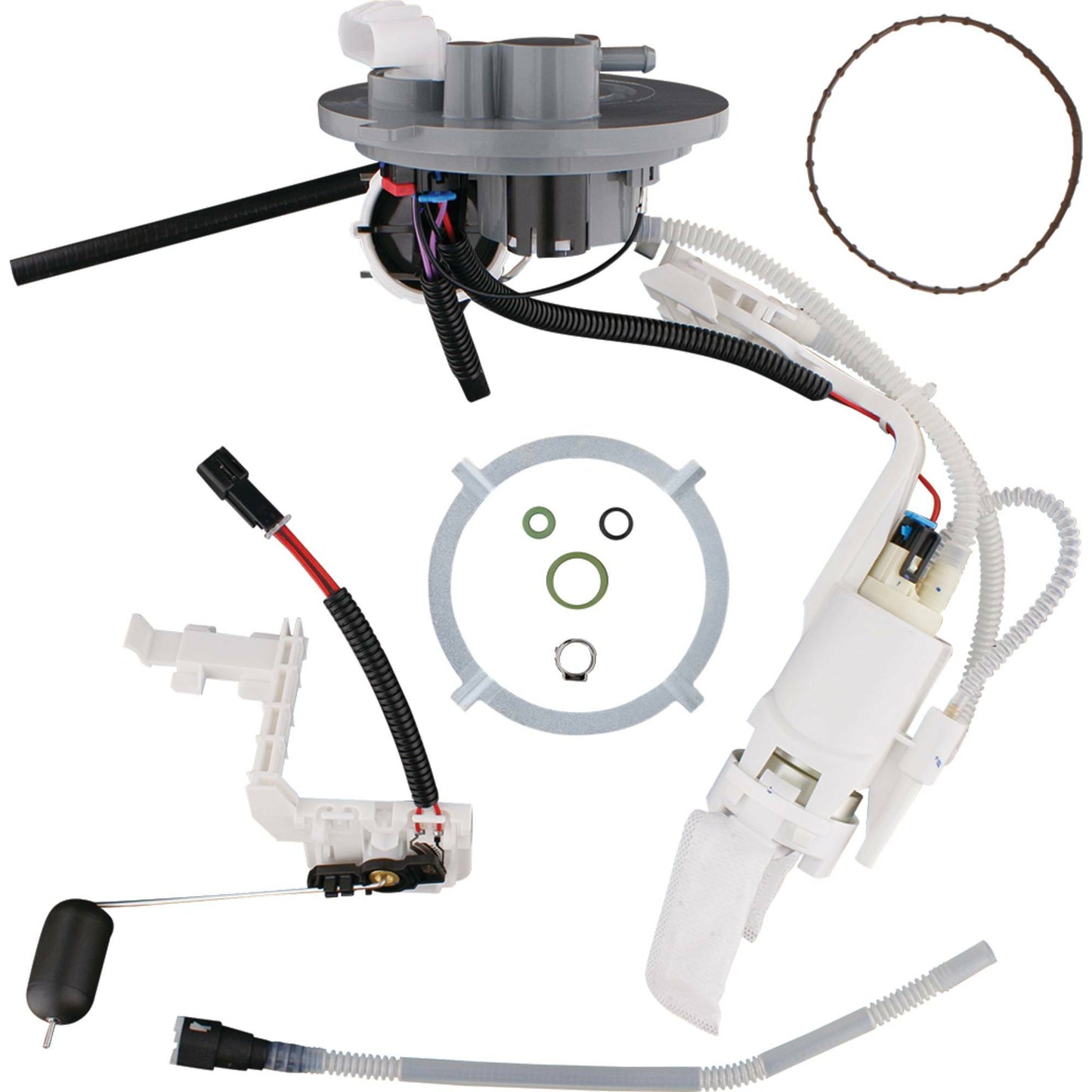 ALL BALLS Fuel Pump Module Kit Part 47-1074 showing the pump assembly with electrical connections and mounting components for fuel delivery.